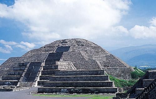 La pirámide del Sol en Teotihuacán