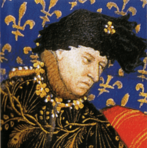 El rey Carlos VI de Francia