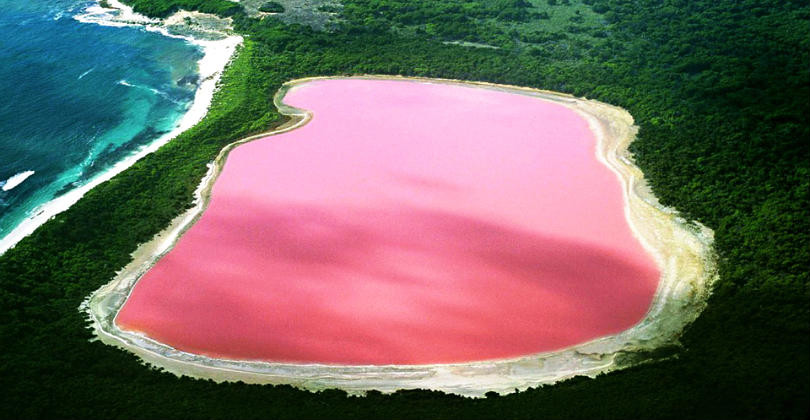 Lago rosado Hillier, Australia
