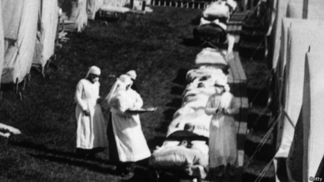 La  fiebre del tifus en la Primera Guerra Mundial (1945)